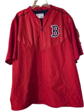 Majestic Red Boston On Field Performance Jacket